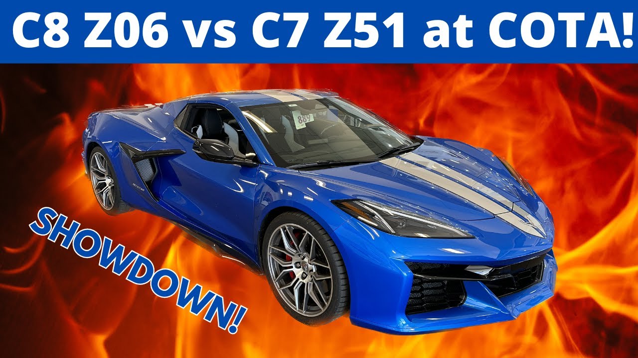 C8 Z06 Corvette vs. C7 Z51 at COTA - YouTube