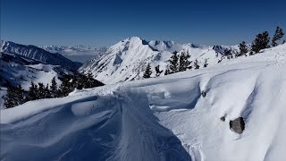 Extreme Terrain Snowboarding near Mt Wolverine, UT π