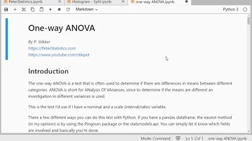 Python - One-way ANOVA