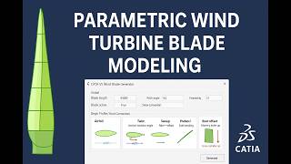 Wind turbine blade design tool in CATIA V5 #catiav5 #programming