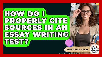 How Do I Properly Cite Sources In An Essay Writing Test? - High School Toolkit
