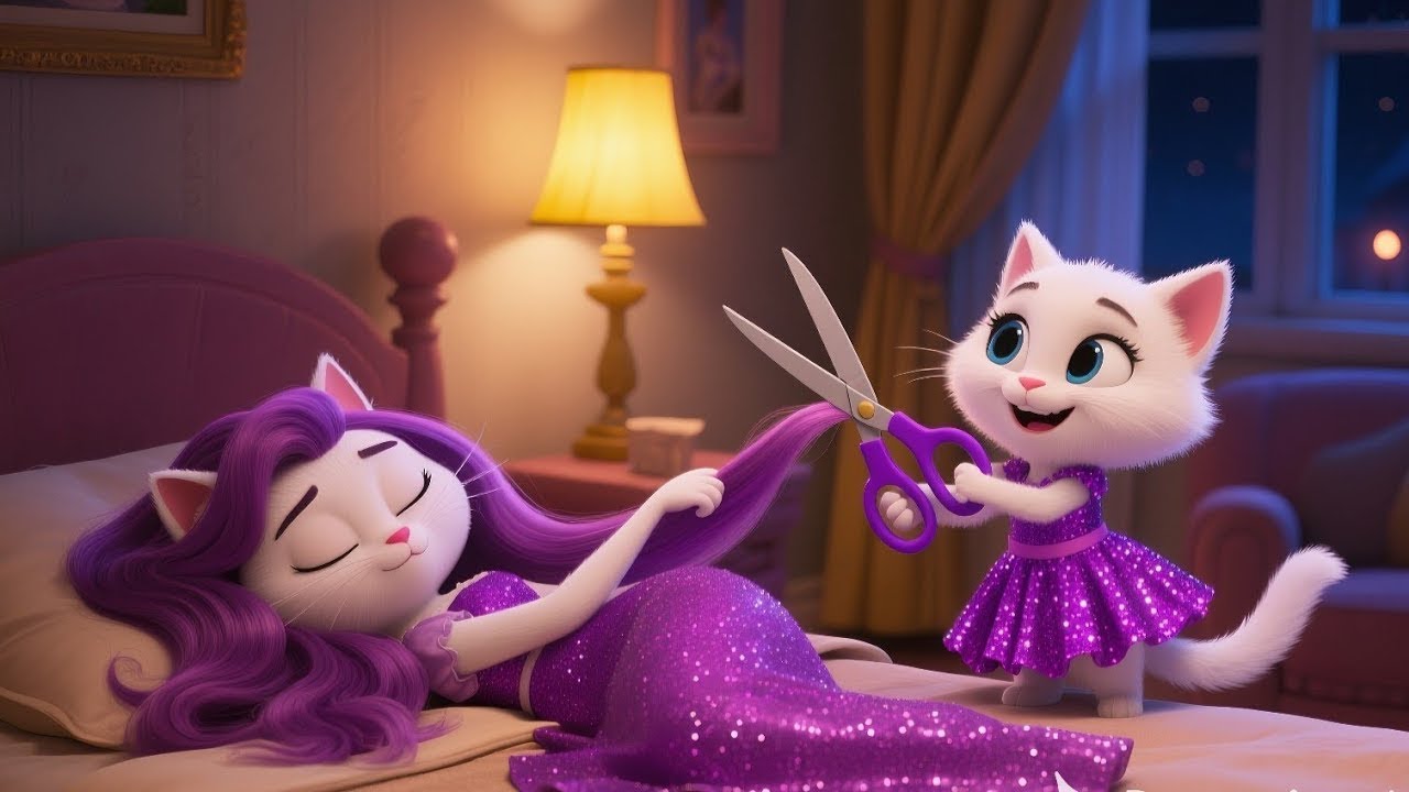 Cute Kitten Cut Mom's Hair to Buy Toy Car | AI Cat Story 🐾✂️🚗