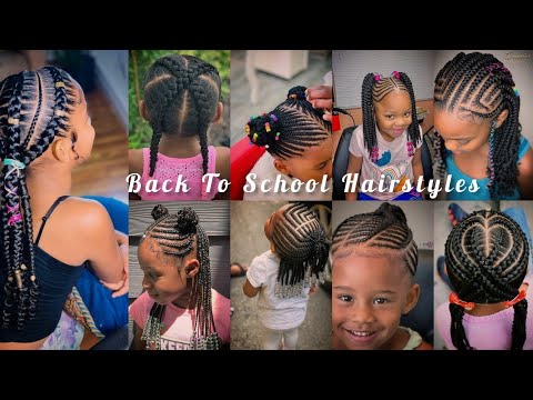 Cute Kids Natural Cornrow Hairstyles - Back To School Hairstyles For ...