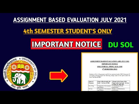 sol assignment based evaluation 2021