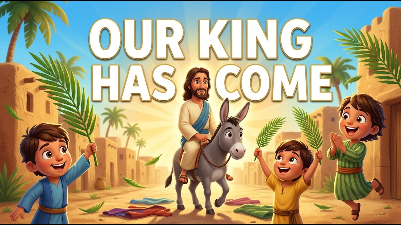 Our King Has Come 🌿 Palm Sunday Song for Kids | Jesus Enters Jerusalem ...