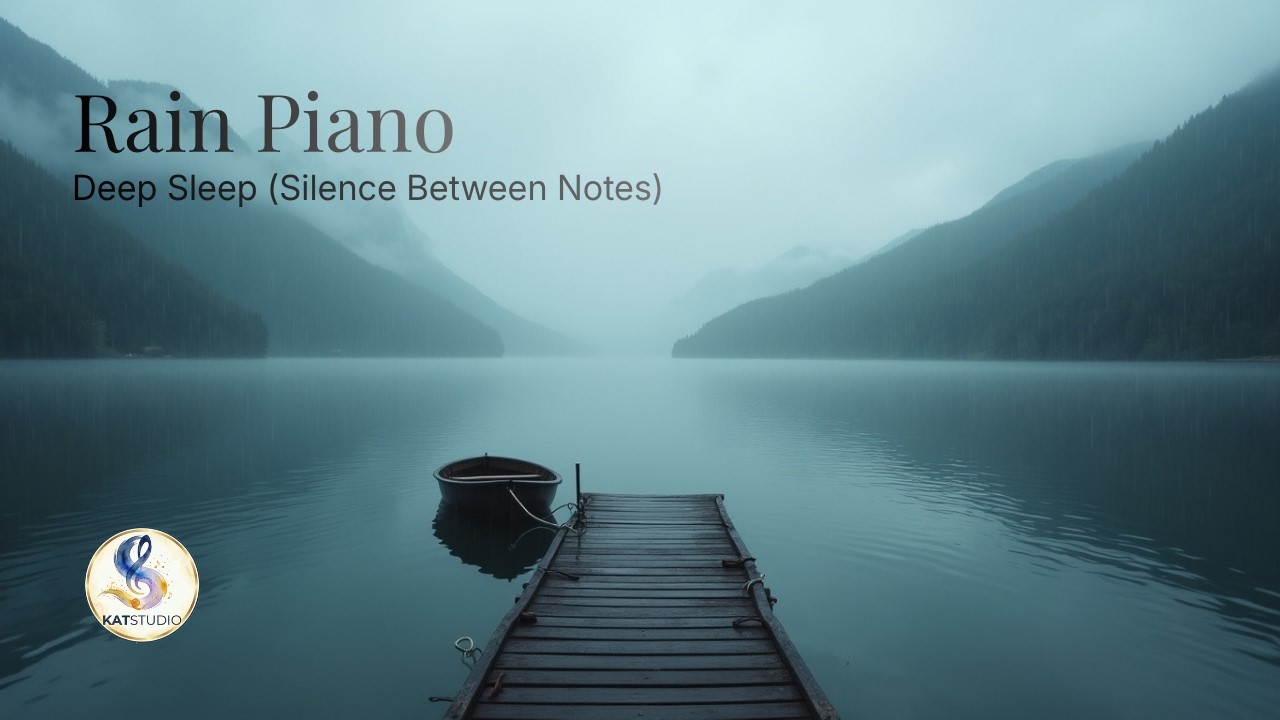 Rain Piano for Deep Sleep | Silence Between Notes | Calming Sleep Music ...
