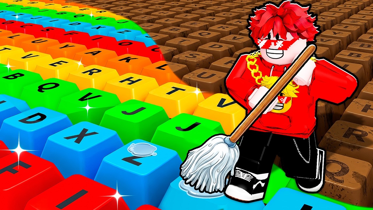 Limpié TECLAS ASMR en Roblox...