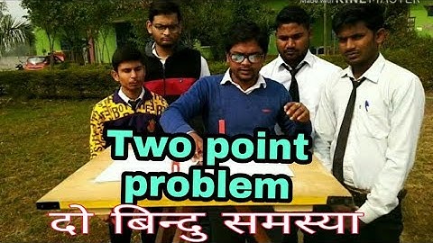 Two point problem || Orientaion || Resection method || plane table Surveying Engineering