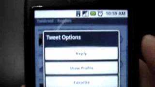 Twitter App for Android G1 - Twidroid Tutorial