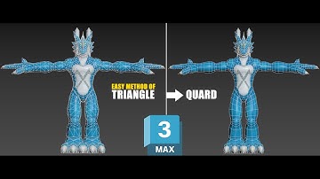 3ds Max - How to convert triangles into quads in 3ds Max