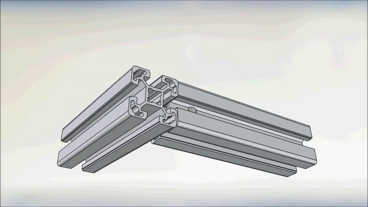 Perfil de Aluminio Estructural 45 x 45 Modular Assembly Technology