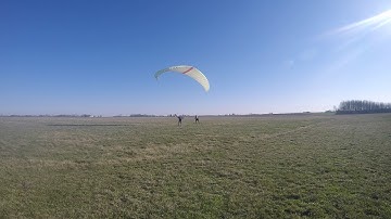 Kevin first day learning how to kite paraglider in Powered Paragliding training