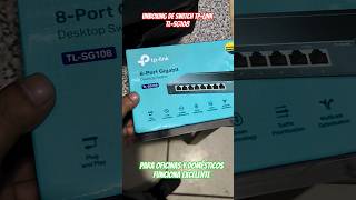 TP-LINK switch de 8 puertos gigabit Ethernet modelo tl-sg108 con botón de LOOP prevetion 👷📡🚀🚗