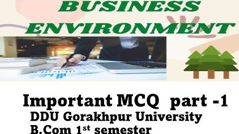 Business Environment | Most Important MCQ PART -1| By Radha Pandey