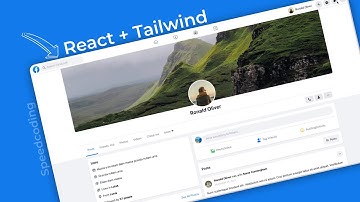 Speed-Coding Facebook Profile Frontend | React + Tailwind