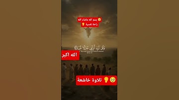 #القرآن_الكريم #تلاوة_خاشعة #راحة_نفسية #اللهم_صل_وسلم_على_نبينا_محمد #المصحف #الله #الرحمن