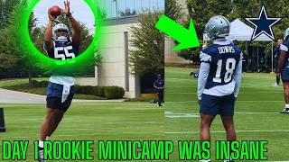 The Dallas Cowboys Day 1 Rookie Minicamp Was Eye Opening...