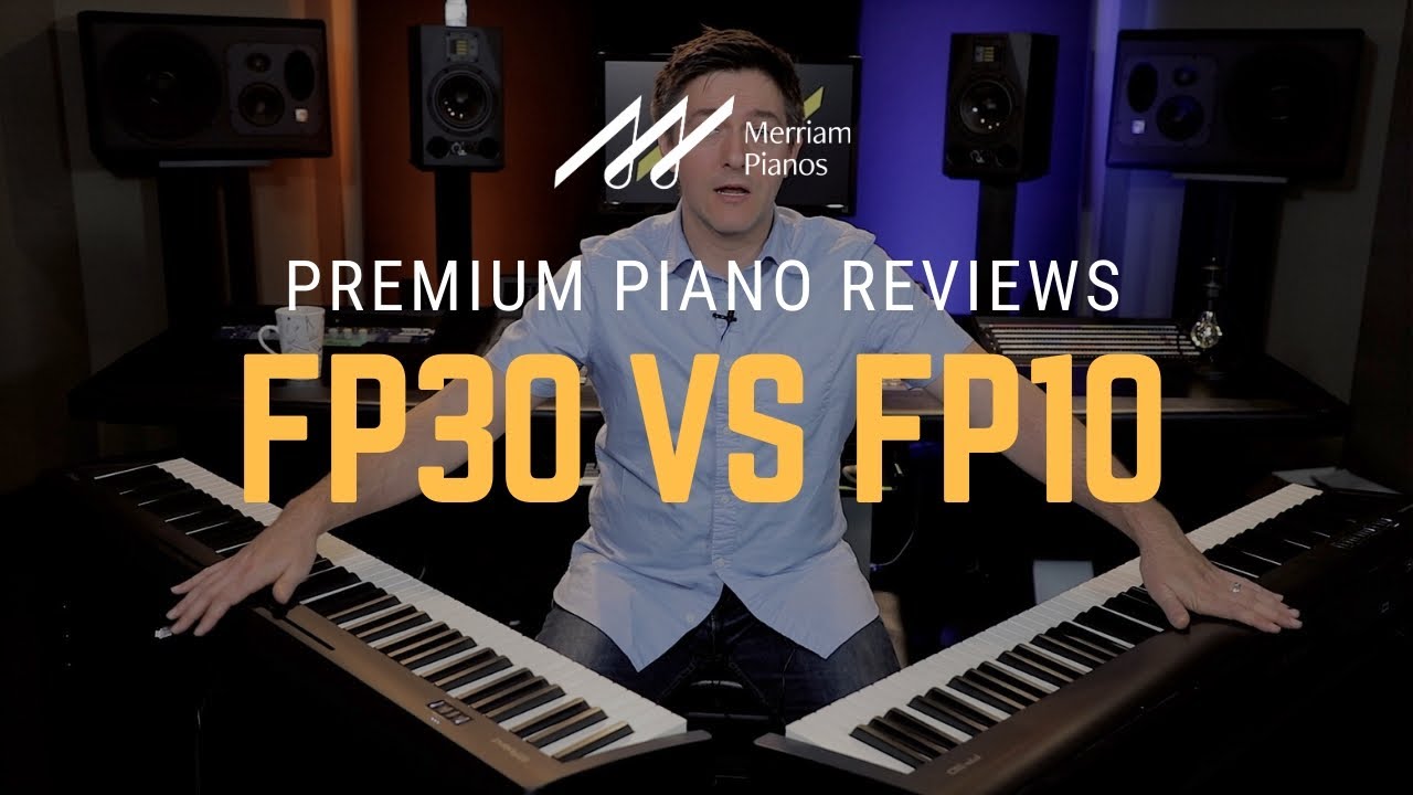 Roland Fp 30 Vs Roland Fp 10 Digital Piano Comparison Review Demo Youtube