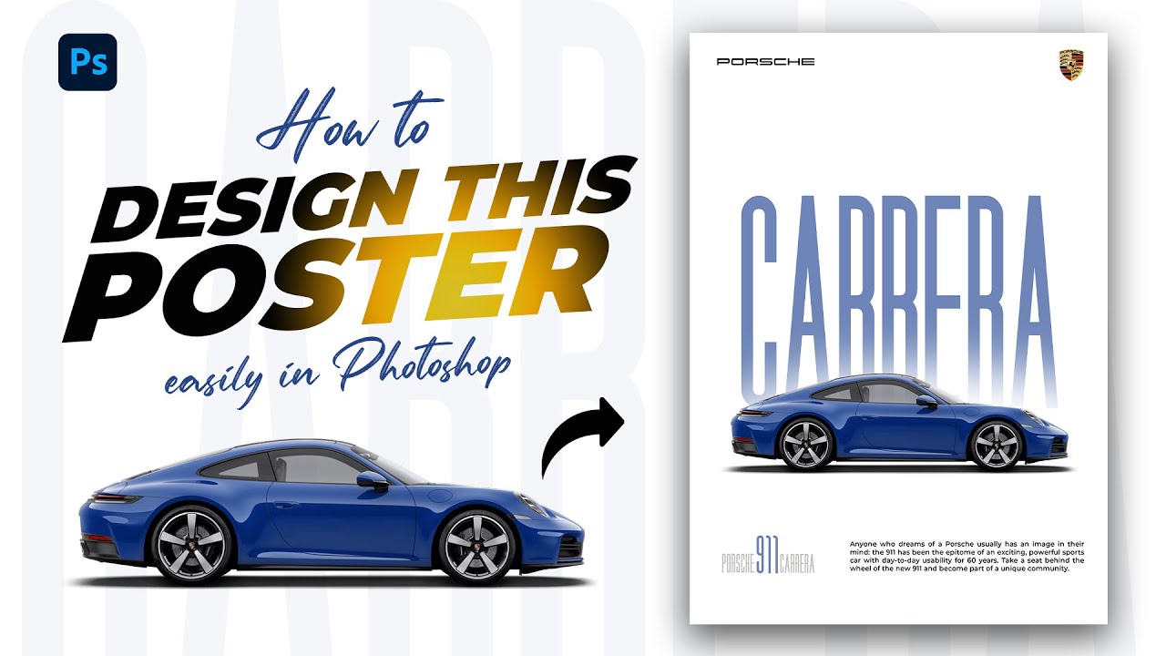Poster Design Photoshop Tutorial for Beginners I #photoshop # ...