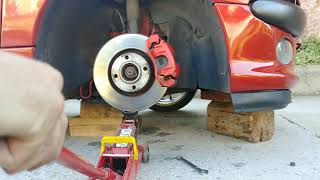 How to change wishbone/control arm on Peugeot 206 part 1