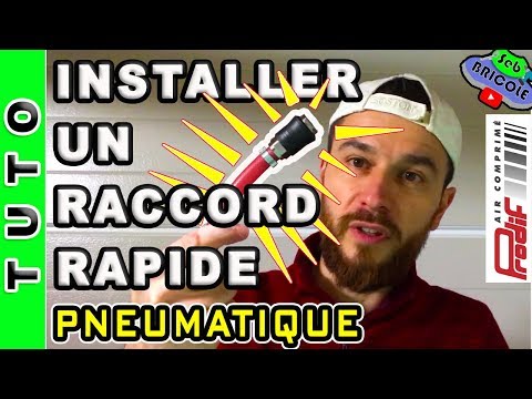 [?TUTO?] COMMENT INSTALLER UN RACCORD RAPIDE PNEUMATIQUE AIR COMPRIME ??