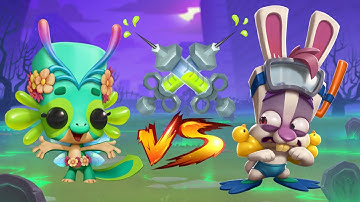 Fairy Lizzy vs Scuba Skippy || Zoo Battle Arena