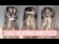 EASY HALF UP HALF DOWN WEDDING HAIRSTYLES! Short, Medium, & Long Hair