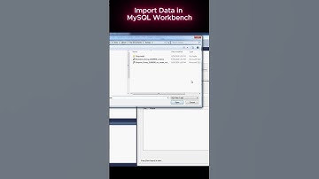 Import Data in MySQL Workbench #mysql #importdata #mysqlserver