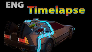 DeLorean DMC–12 modeling tutorial /3d low poly car  english ENG 3D Tutorial