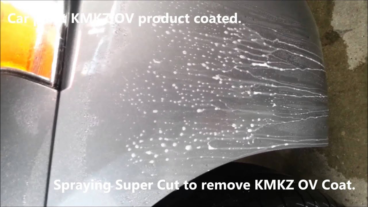 The lasting comparing test of coating products with AQuartz Super Cut
