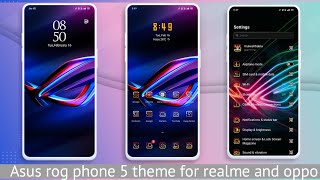 Asus rog 5 theme for realme and Oppo || Fullpack theme for realme and Oppo screenshot 4