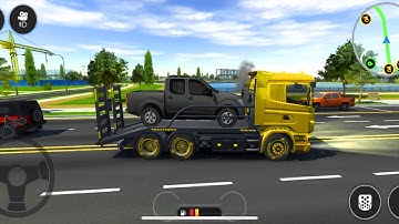 Recovery Truck Transporting Broken Car - Drive Simulator 2 Job Sim | GamePlay Android & iOS