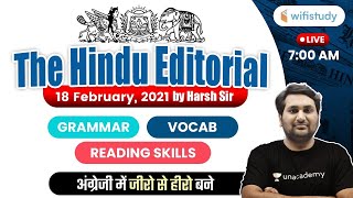7:00 AM - The Hindu Editorial Analysis by Harsh Sir | 18 February 2021 | The Hindu Analysis