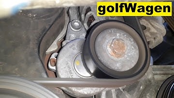 VW Golf 7 AUX belt tensioner removal