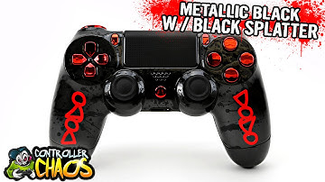 PS4 - Tactical Metallic Black - Custom Controllers - Controller Chaos