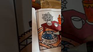 ASMR Coloring page #art #coloringbook by Lucky Bunny#hyggevibes#bythefire#stressrelief