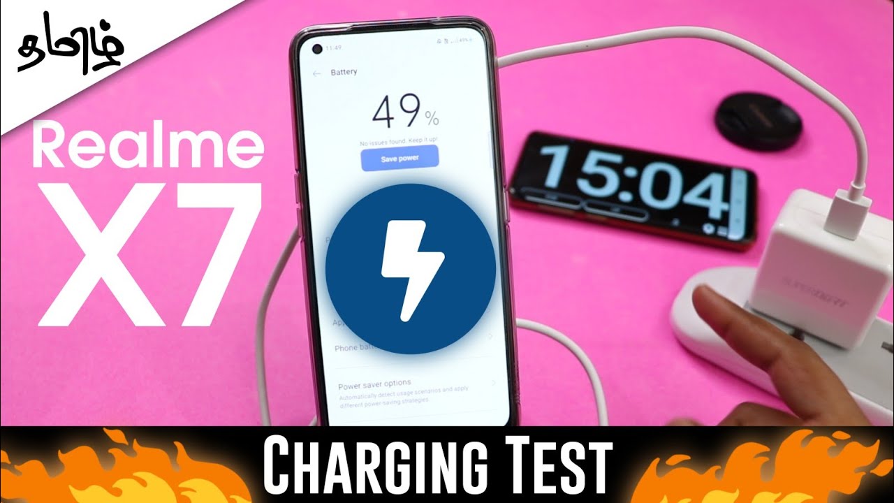 Realme X7 5G Charging and heating test in Tamil | Realme X7 5G charging test from 0 to 100% Tamil