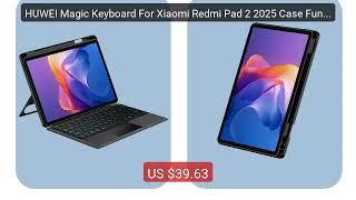 HUWEI Magic Keyboard For Xiaomi Redmi Pad 2 2025 Case Funda for Red... — Top Rated 2026 | Buy Now!
