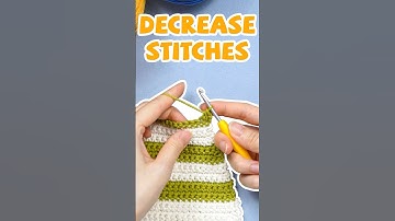 Learn how to decrease stitches to narrow your project, giving it more dimension #easycrochet