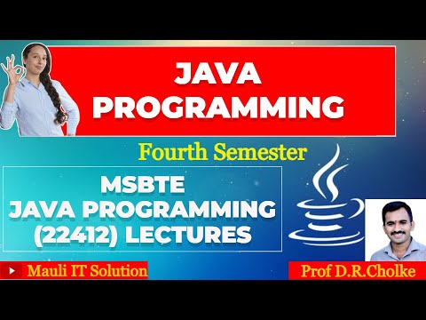 Java Programming (22412) Subject Introduction. - YouTube