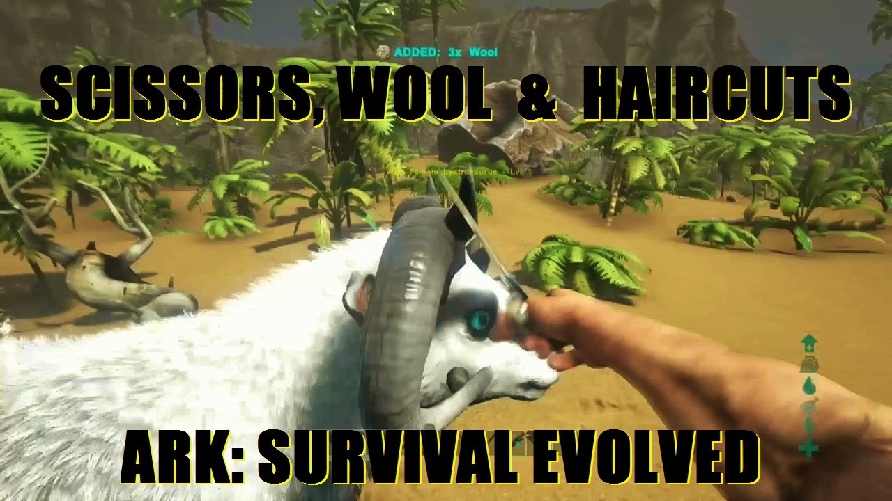 ARK Survival Evolved Scissors, Wool & Haircut's. YouTube