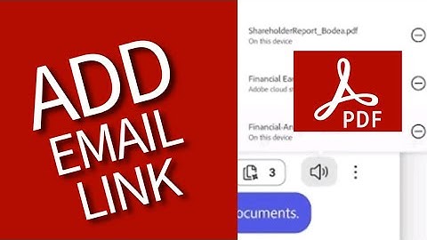 How to Add Email Link in Adobe Acrobat 2025?