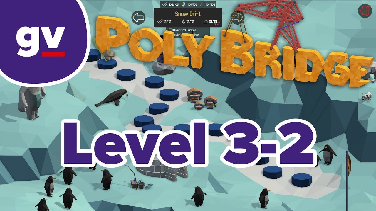 Poly Bridge Full Walkthrough For 100 Achievement And With Area 52 Levels Steam Solo