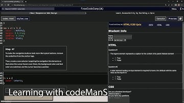 learn2code | freeCodeCamp (New) Responsive Web Design  -  Building a Quiz: Step 47