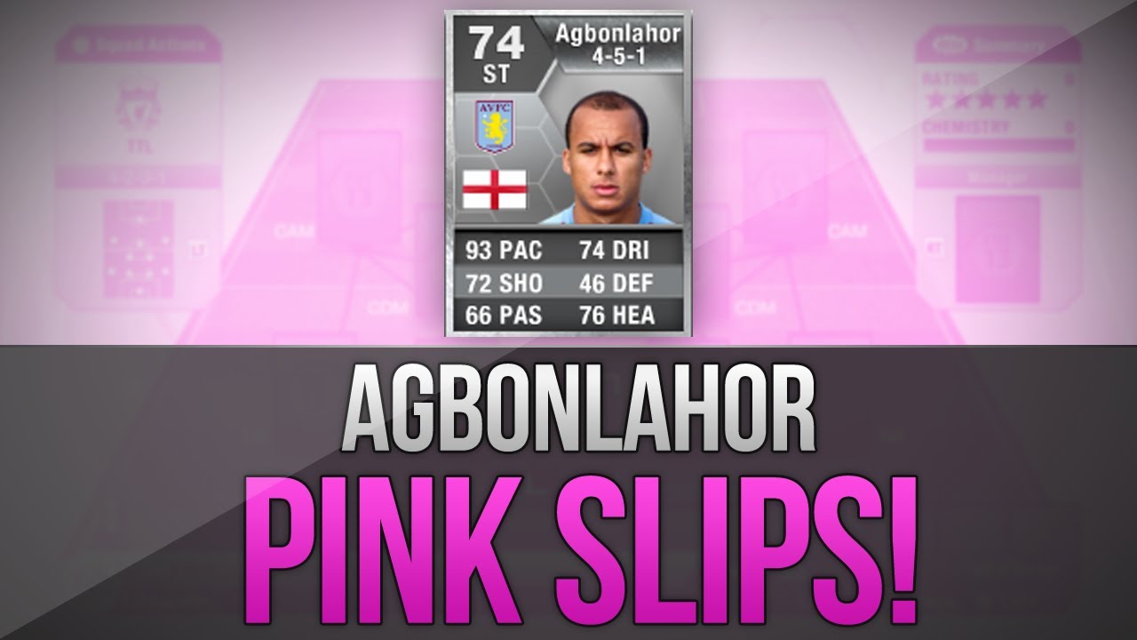 PINK SLIPS AGBONLAHOR FIFA 13 Ultimate Team