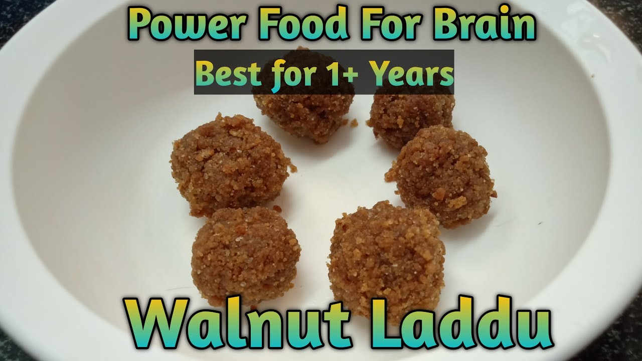 Walnut Ladoo recipe for 1+ year babies Healthy Toddler Recipe Walnut