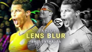  Lens Blur Tutorial On Capcut| How To Make Lens Blur On Capcut 