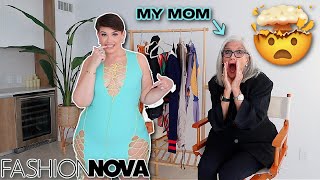 MY MOM RATES MY SCANDALOUS FASHION NOVA CURVE OUTFITS! screenshot 4