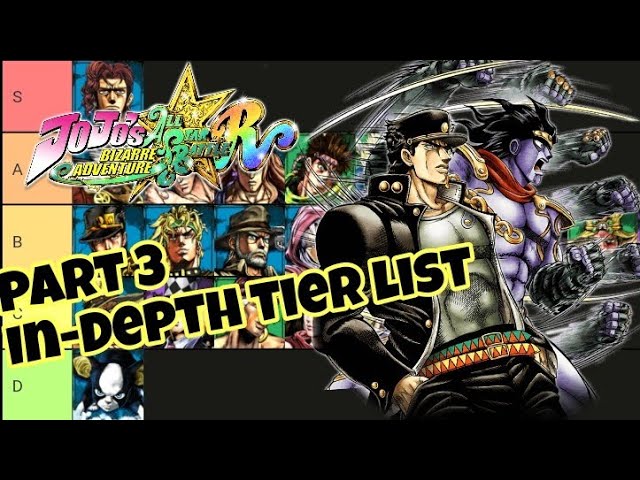 My Character Tier list : r/JojoAllStarBattleR