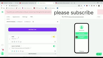 HOW TO ADD IMAGE AND YOUTUBE LINK TO YOUR LINKTREE #linktree